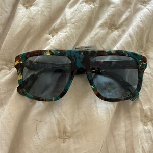 Kenzo Tortoise Shell Square Sunglasses
